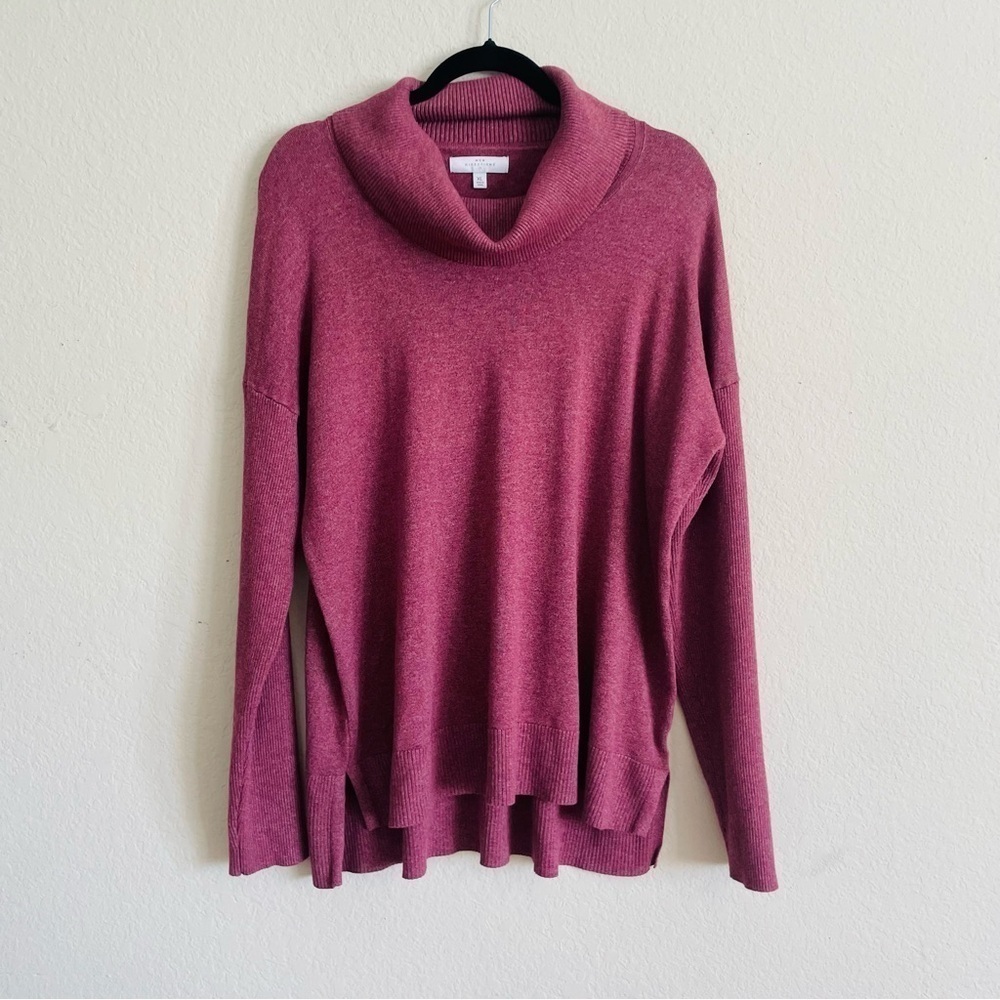 New Directions woman cowl neck knit sweater size XL stretch comfortable fall